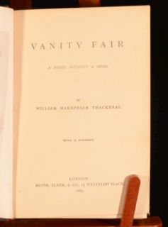1884 1885 4 Vols The Works of William Makepeace Thackeray Vanity Fair