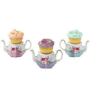 Cupcake Stands 6 Individual Mini Cake Stands Teatime Birthday Vintage