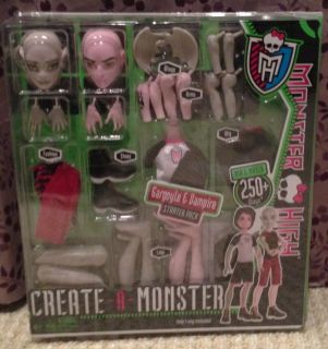 on a BRAND NEW Monster High Create a Monster Boy Vampire/Gargoyle Set