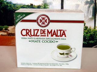 Yerba Mate Tea Bags Cruz de Malta Mate Cocido
