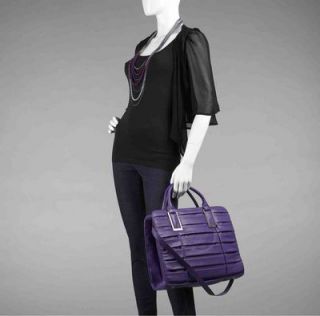 New Fiorelli Ladies Purple Leather 15 Laptop Bag Case