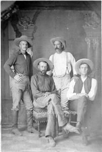 Old Photo Mandan North Dakota Cowboys