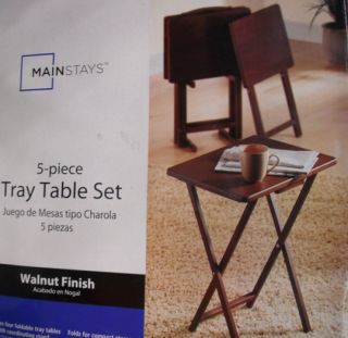 Mainstays Tray Table, Walnut