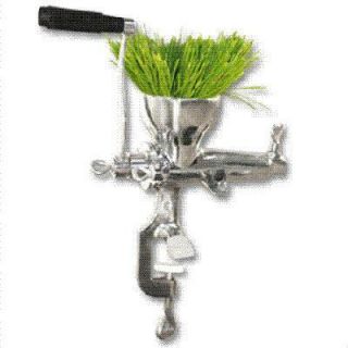 Stainless Steel Cast Iron Wheat Grass Hand Juicer Manual 3 fl oz