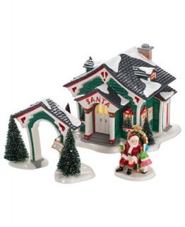 Department 56 Collectible Figurines, Snow Village A Visit with St Nick