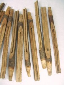 Lot of 12 antique hand whittled maple syrup taps. Drill into side of