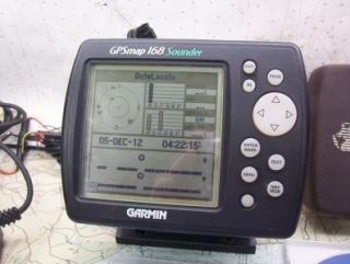 & Depth Finder With Cables, Manuals & Blues Chart & MapSource Discs