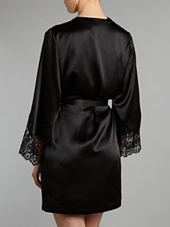 Marjolaine Jardin silk short coat Black   
