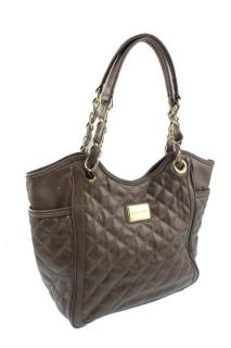 Marc Fisher Taupe Quilted Lined Shopper Handbag Medium BHFO