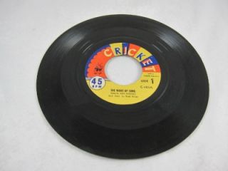 Cricket Records 45rpm The Wake Up Song Stardust Lullaby