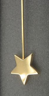 Georg Jensen Gold Plated Christmas Tree Candle Holder Star