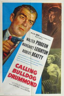 calling bulldog drummond starring walter pidgeon margaret leighton and