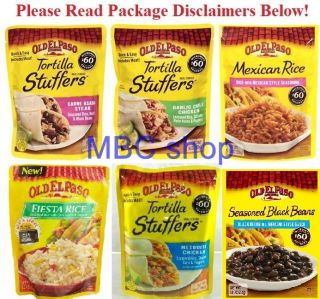 Old El Paso 3 Pack Tortilla Stuffers Rice Mixes Pouches Side Dish