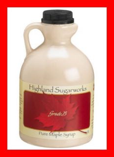 Highland Sugarworks 100 Grade B Maple Syrup 32 oz Jug