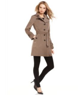 Calvin Klein Coat, Faux Vest Wool Blend Trench   Womens Coats