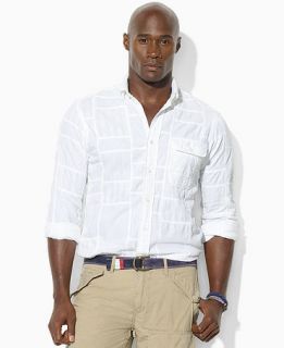 Polo Ralph Lauren Big and Tall Shirt, Classic Fit Flap Pocket Shirt