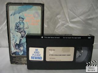 If You Could See What I Hear VHS Marc Singer