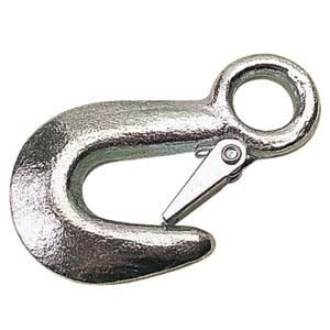 GALVANIZED STEEL UTILITY SNAP HOOK BOAT MARINE WINCH CABLE STRAP