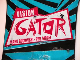 Vintage 80s Gator Skateboard Deck, Vision Pro Model, Rogowski, Rare