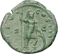 Marcus Aurelius 163AD Authentic Ancient Roman Coin Mars War God Very