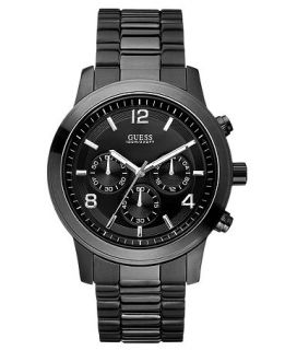 GUESS Watch, Mens Chronograph Bold Contemporary Black Ion Plated