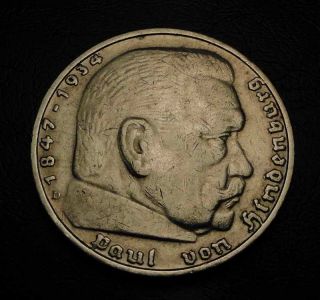 Germany Silver Coins Lot 1934 1934 1937 D Mark Berlin Mint Swastik