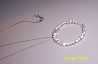 Belden Jewelers Diamond Circle 10K White Gold Necklace Chain 10K Aaj