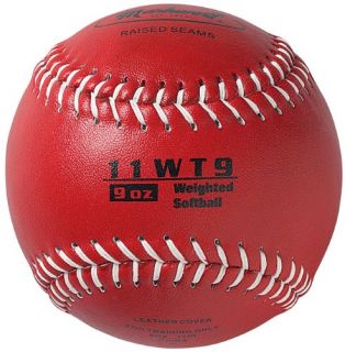 New Markwort Color Coded Weighted 11 inch Softball 9 Ounce Red