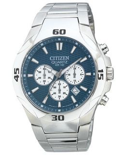 Citizen Watch, Mens Chronograph Quartz Stainless Steel Bracelet 42mm
