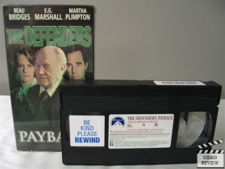 Defenders   Payback VHS Beau Bridges, E.G. Marshall, Martha Plimpton
