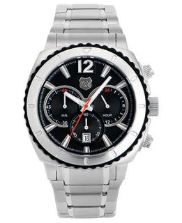 Andrew Marc Watch, Mens Chronograph Heritage Scuba Stainless Steel