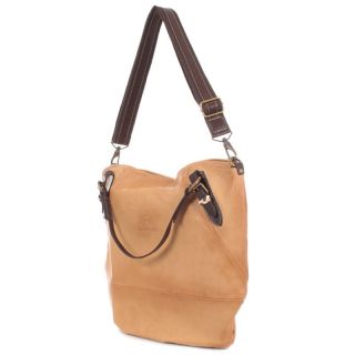 La Martina Woman Shopping Bag Deseo Genuine Beige Leather New 2012