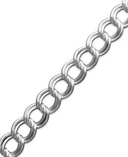 Giani Bernini Sterling Silver Bracelet, Double Link Chain