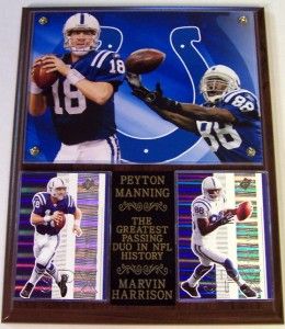 Peyton Manning 18 Marvin Harrison 88 MVP Colts Legends NFL Photo Card