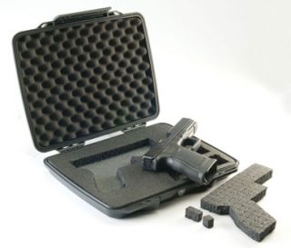 Black Pelican P1075 Pistol Case with Foam Includes Free Engraved