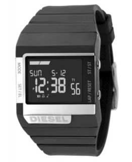 Diesel Watch, Digital White Plastic Bracelet 45x38mm DZ7131   All