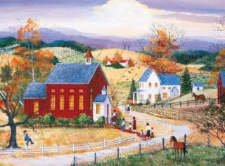Simple Times Jigsaw Puzzle Little Red Schoolhouse