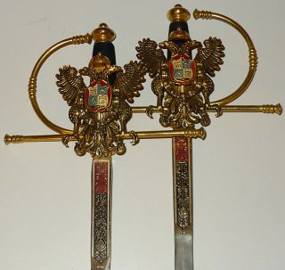 Knight Vintage Spanish Italian Swords Shields Wall Decor Set