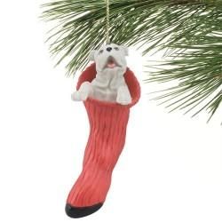 Georgia Bulldogs Ornament Mascot in Stocking New Christmas