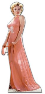 Marilyn Monroe Peach Gown Huge Cardboard Cutout Standup