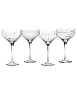 Mikasa Glassware, Set of 4 Cheers Champagne Saucers