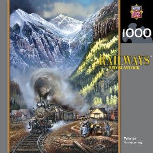 Masterpieces Ted Blaylock Telluride Homecoming Train Jigsaw Puzzle