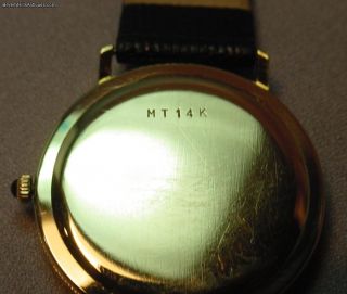 Mathey Tissot 14k Gold Liberty Coin Motif Wrist Watch