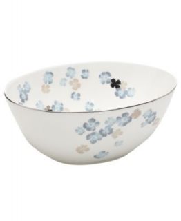 Martha Stewart Collection Dinnerware, Water Blossoms Oval Serving Bowl