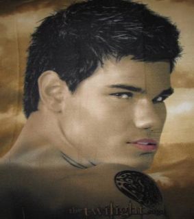 New Moon Twilight Jacob Fleece Blanket Taylor Lautner