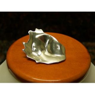 VINTAGE MIGNON FAGET STERLING OYSTER BROOCH / PENDANT WITH 18