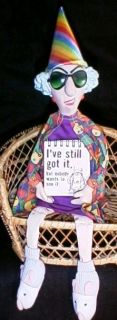 Hallmark Maxine Shelf Sitter Message Holder 14 Birthday Doll