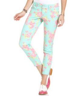 Celebrity Pink Jeans Juniors Jeans, Skinny Leg, Cropped Floral Print