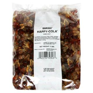 New Haribo Gummi Candy Happy Cola 5 Pound Bag