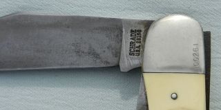 261SC Scrimshaw Eagle Mayflower Folding Hunting Knife 00261